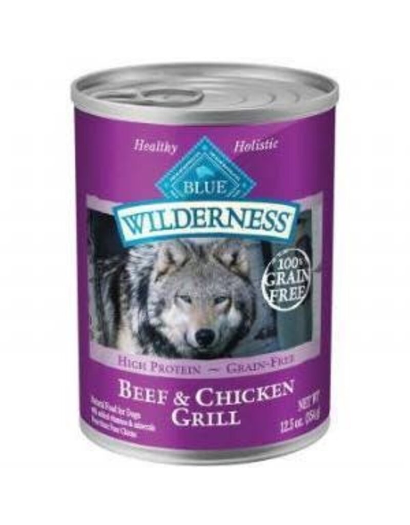 Blue Buffalo Blue Buffalo Wilderness Beef & Chicken Grill Grain-Free Canned Dog Food- 12.5 OZ.