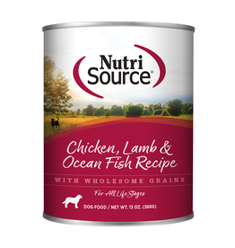 Nutrisource NutriSource Chicken, Lamb & Ocean Fish Canned Dog Food 13oz
