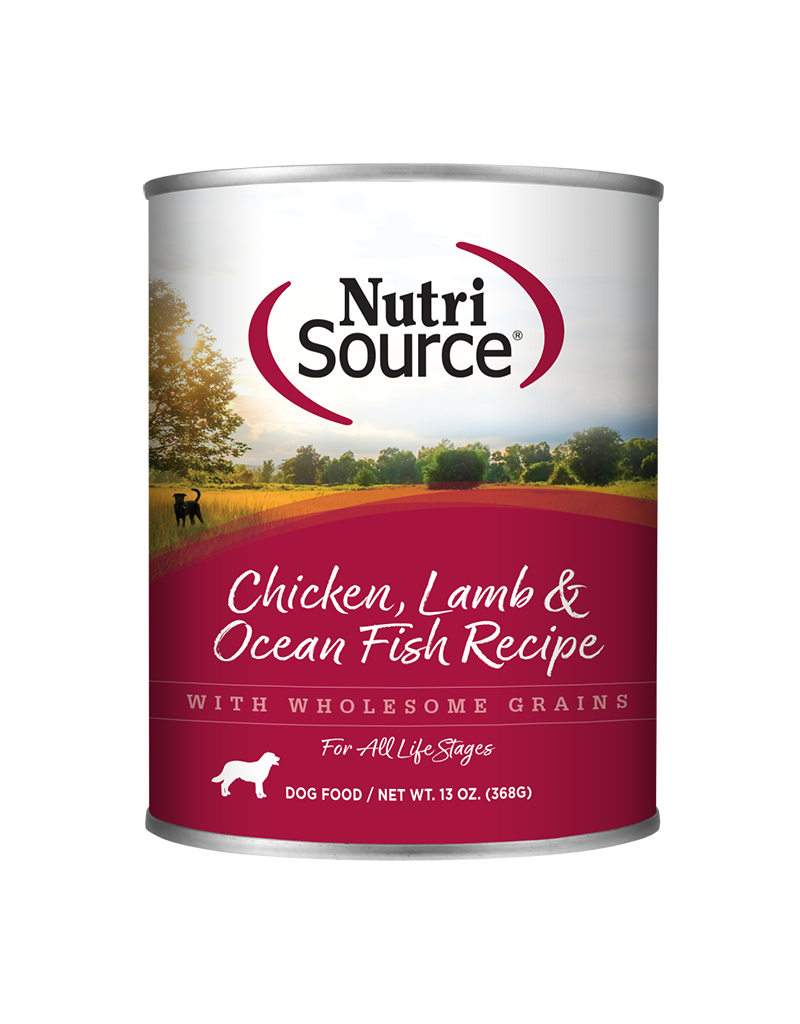 Nutrisource NutriSource Chicken, Lamb & Ocean Fish Canned Dog Food 13oz