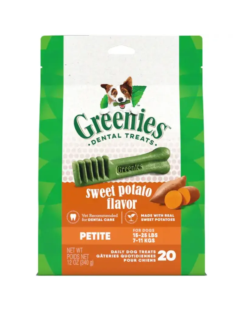Greenies Greenies Dental Bone Sweet Potato Dog Treat Petite 20count 12oz