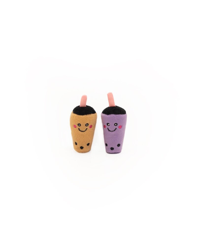Zippy Paws ZippyClaws NomNomz-Milk Tea & Taro Cat Toy Small