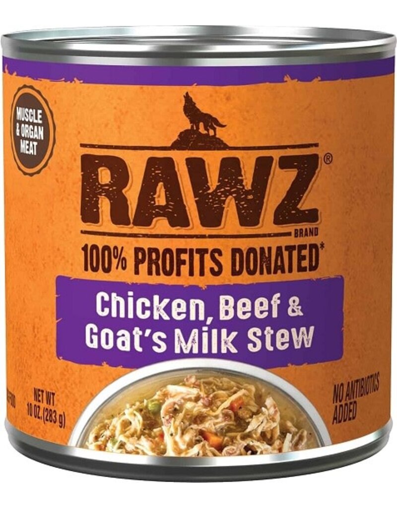Rawz Rawz Chicken, Beef, & Goats Milk Stew Canned Dog Food 10oz