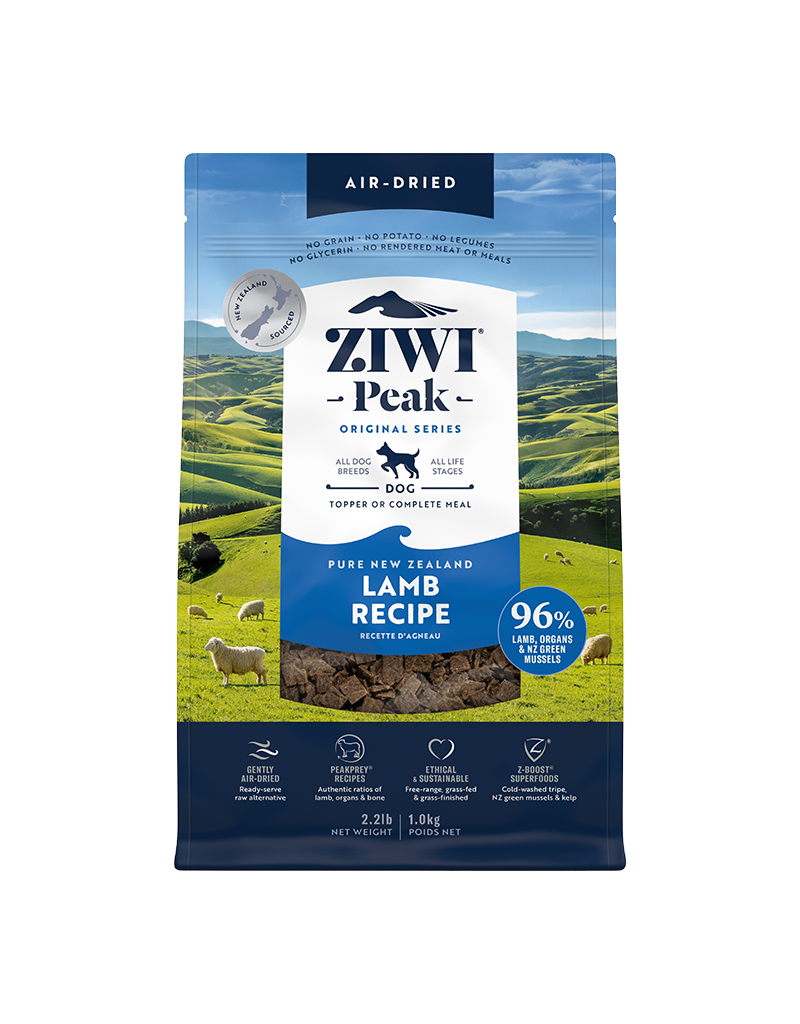 Ziwi Peak Ziwi Peak Lamb Recipe Air Dried Dog Food 2.2LB