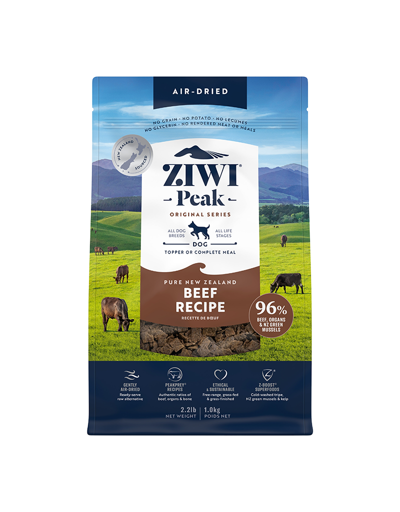 Ziwi Peak Ziwi Peak Beef Recipe Dog Air Dried Food 2.2LB