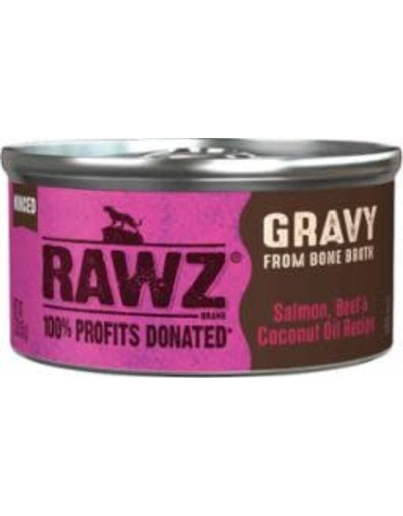 Rawz Rawz Gravy Salmon, Beef & Coconut Oil Canned Cat Food 3oz