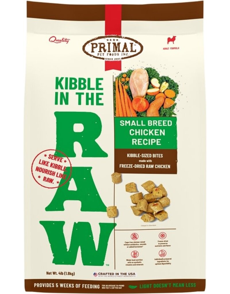 Primal Primal Kibble In The Raw Chicken Recipe Small Breed Dog Food 4LB