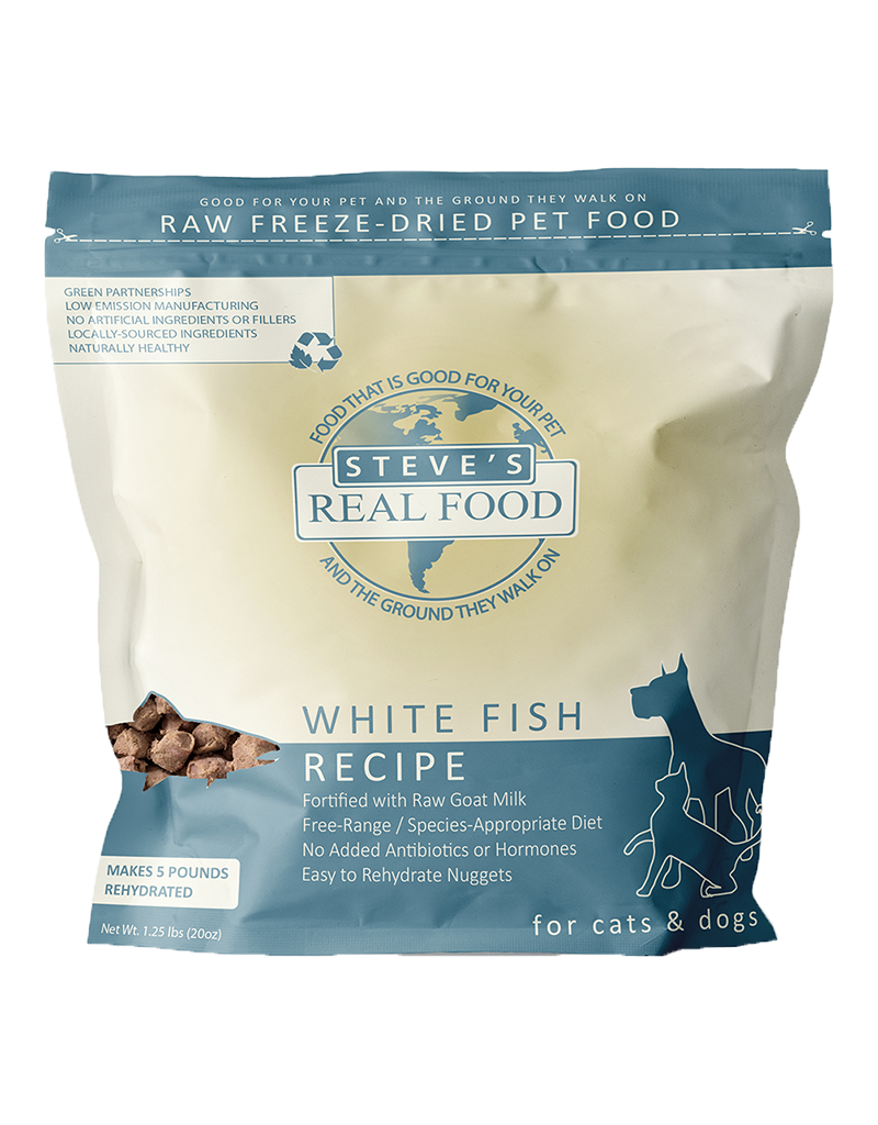 Steve's STEVE'S REAL FOOD FREEZE DRIED WHITEFISH NUGGETS 1.25LB