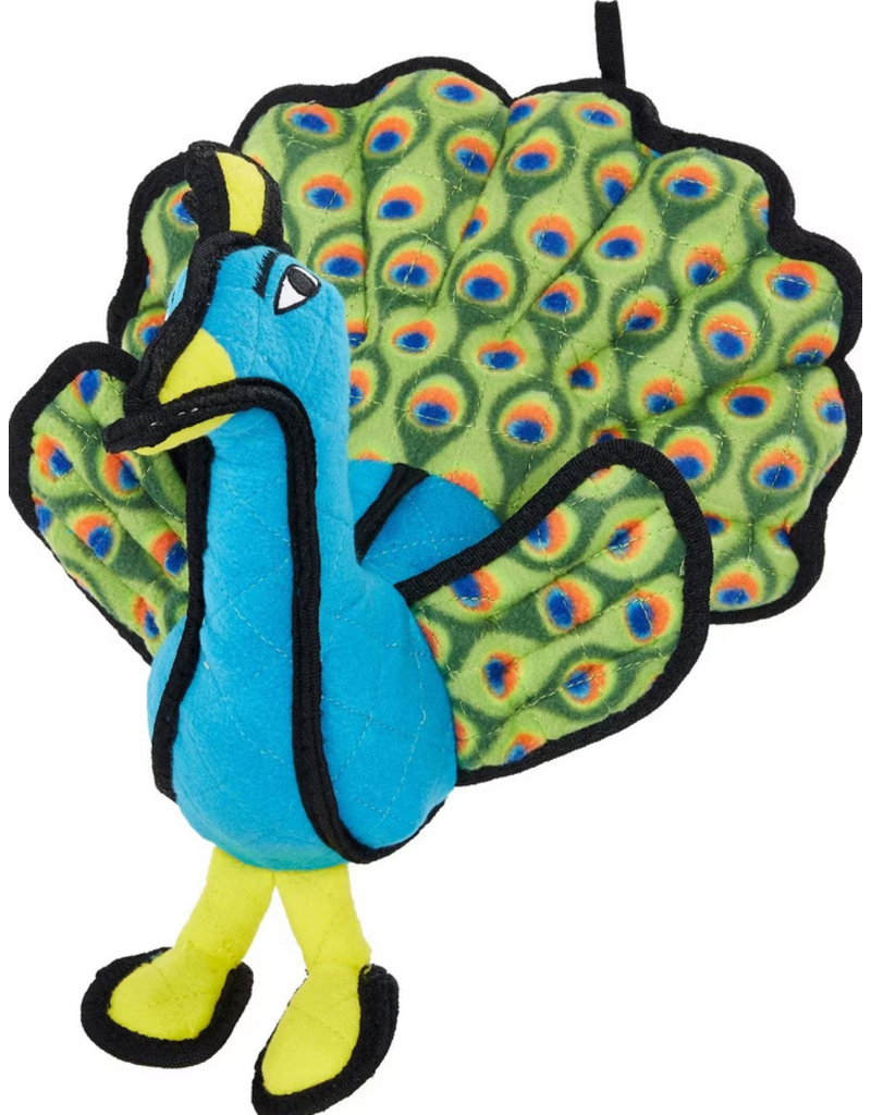 Tuffy's Tuffy Zoo Peacock- Durable, Tough, Squeaky Dog Toy