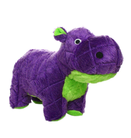 Tuffy's Mighty Safari Hippo- Purple, Plush, Squeaky Dog Toy