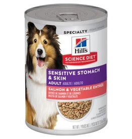 Hill's Science Hill's® Science Diet® Adult Sensitive Stomach & Skin, Salmon & Vegetable Wet Dog Food, 12.8 Ouncess (3045)