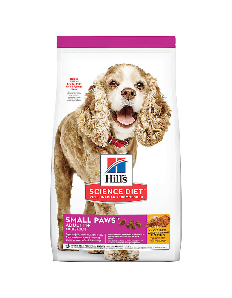 Hill's Science Hill's Science Diet Adult 11+ Small Paws Chicken Meal, Barley & Brown Rice Recipe Dry Dog Food, 4.5 lb (2533)
