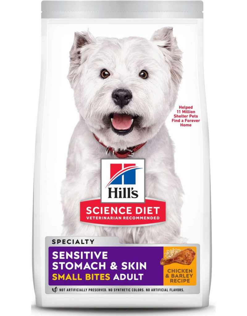 Hills Science Diet Sensitive Stomach & Skin Small Bites Chicken & Barley (4lb) (605051)