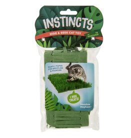 Instincts Meadow Mayhem Paper Grass Hide and Seek Mat Cat Toy 2 pack