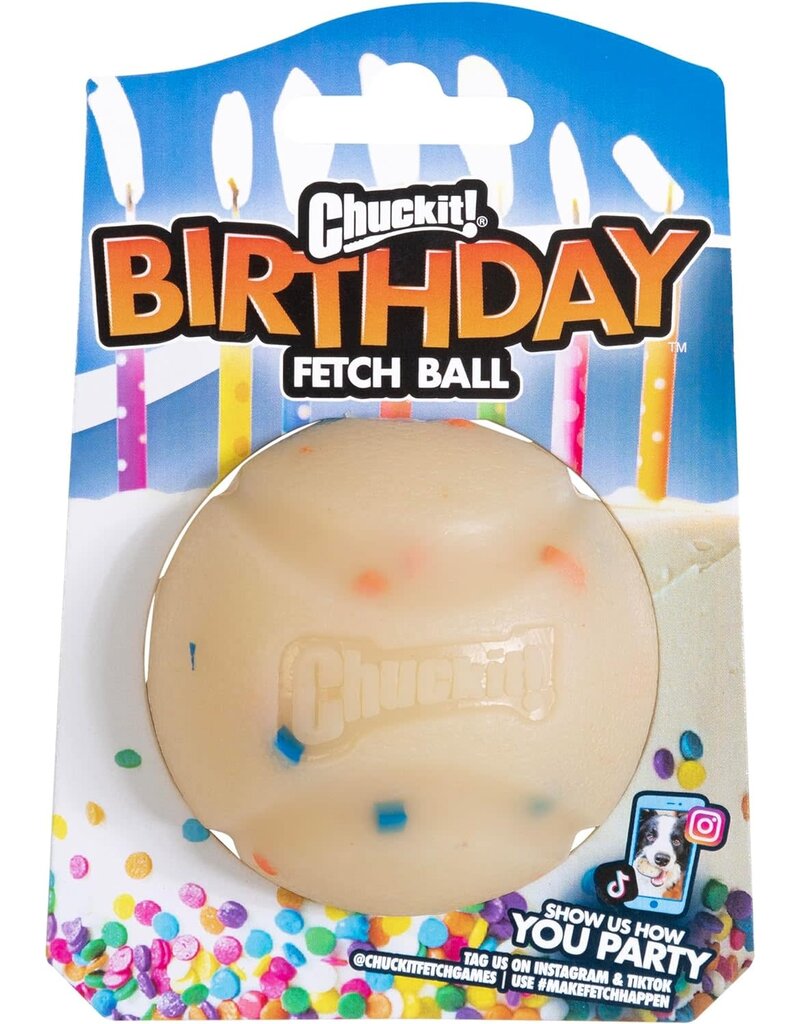 Chuckit! Birthday Fetch Ball Dog Toy Medium