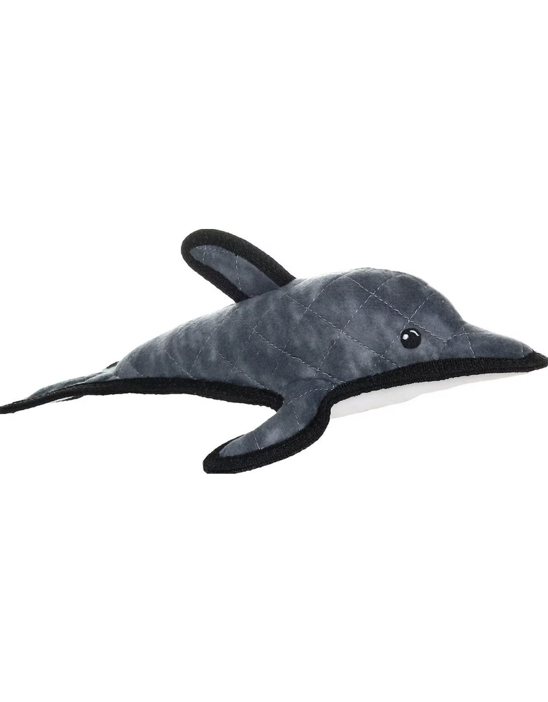 Tuffy Ocean Creature Dolphin, Durable, Tough, Squeaky Dog Toy