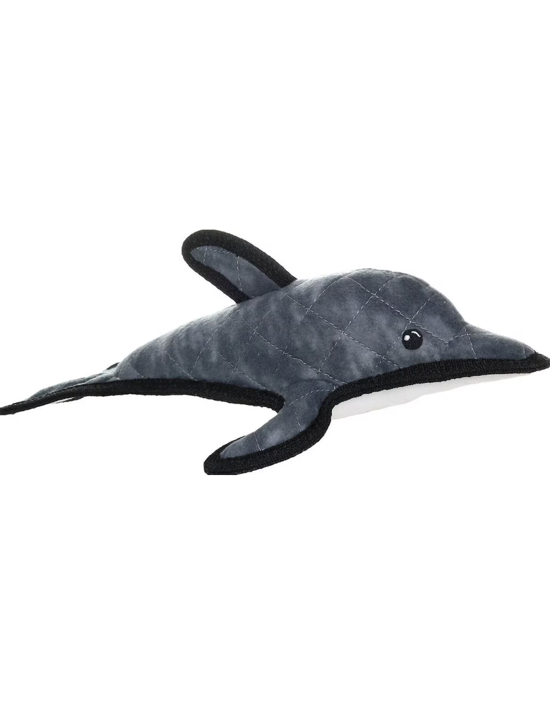 Tuffy's Tuffy Ocean Dolphin, Durable, Tough, Squeaky Dog Toy