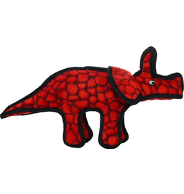 Tuffy Jr Dinosaur Triceratops, Durable, Squeaky Dog Toy