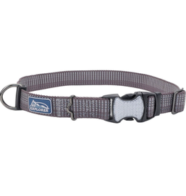 Coastal K9 Explorer Reflective Black Collar (L) 18"-26"