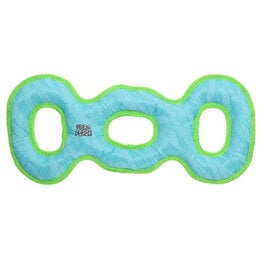 Tuffy's VIP Products Dura Force 3-Way Tug Blue/Green Squeaky Dog Toy