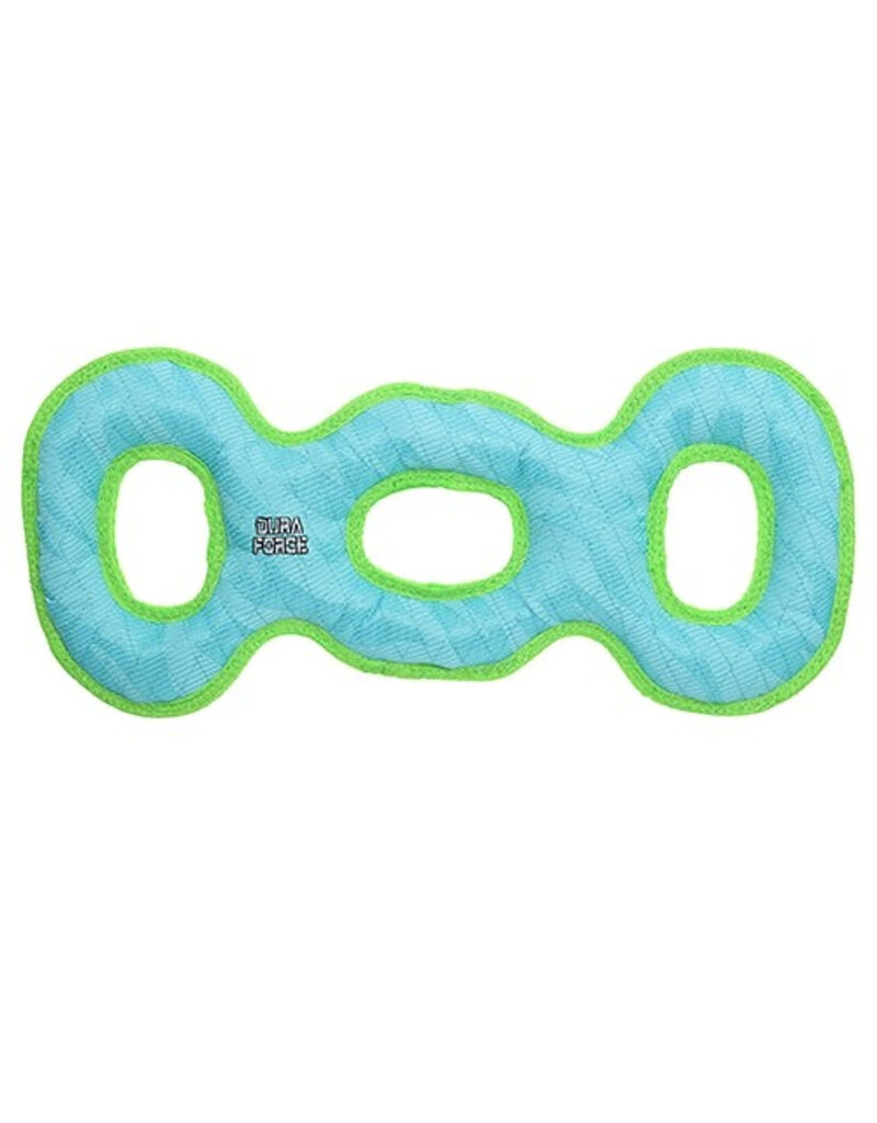 Tuffy's VIP Products Dura Force 3-Way Tug Blue/Green Squeaky Dog Toy