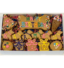 Delco Peanut Butter Happy Birthday Dog Treat Gift Box