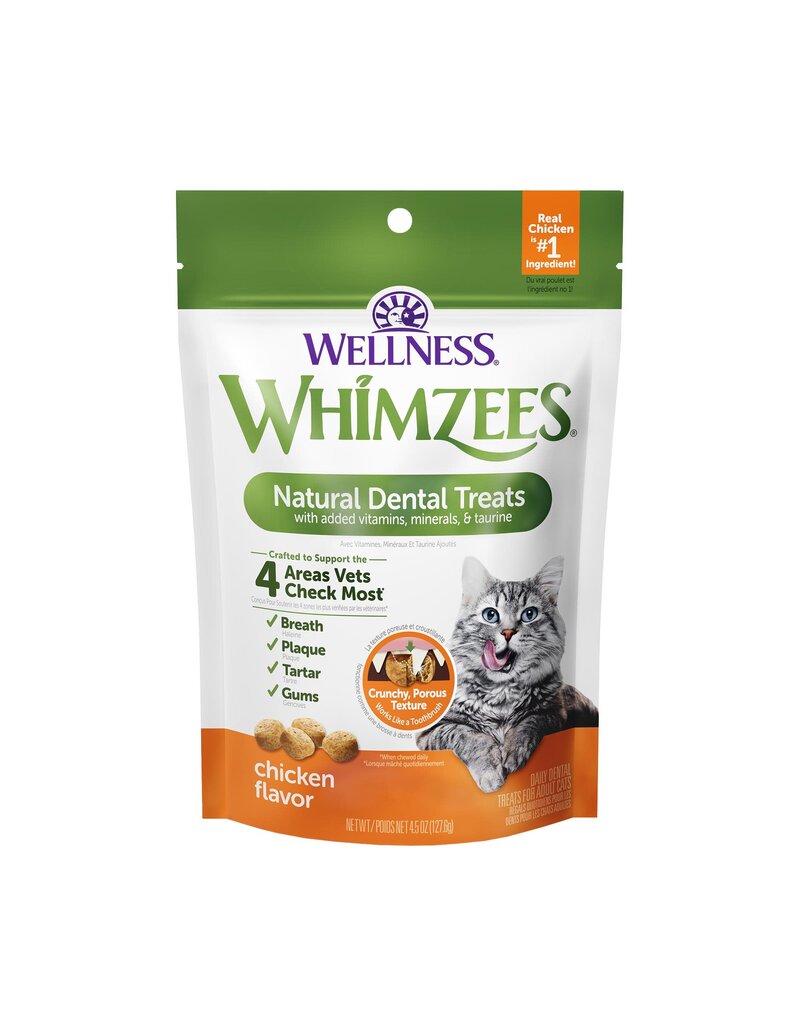 WHIMZEE Whimzees Dental Treats Chicken Flavor Treats For Cat 4.5oz