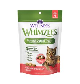 WHIMZEE Whimzees Dental Chicken & Salmon Cat Treats 4.5oz