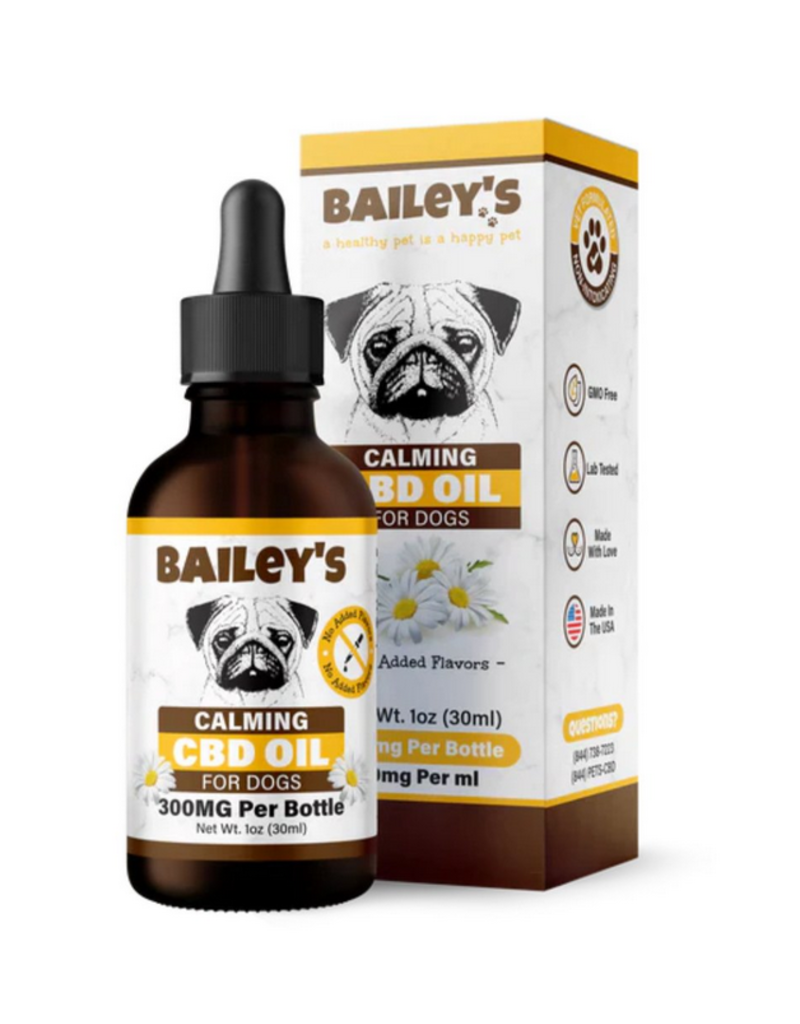 Bailey's Calming CBD Oil For Dogs 300mg