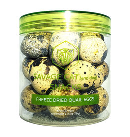 Savage Cat Freeze Dried Quail Eggs For Cats & Dogs 2.75oz