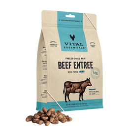 Vital Essentials Freeze-Dried Raw Beef Entree Dog Food 14oz