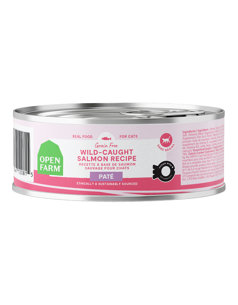 Open Farm Open Farm Grain Free Wild-Caught Salmon Pate Canned Cat Food 2.8oz