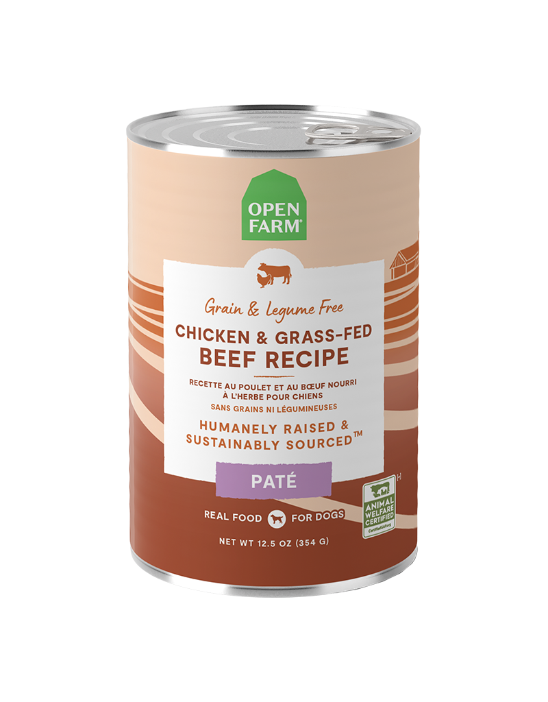 Open Farm Open Farm Grain Free Chicken & Grass-Fed Beef Pate Canned Dog Food 12.5oz