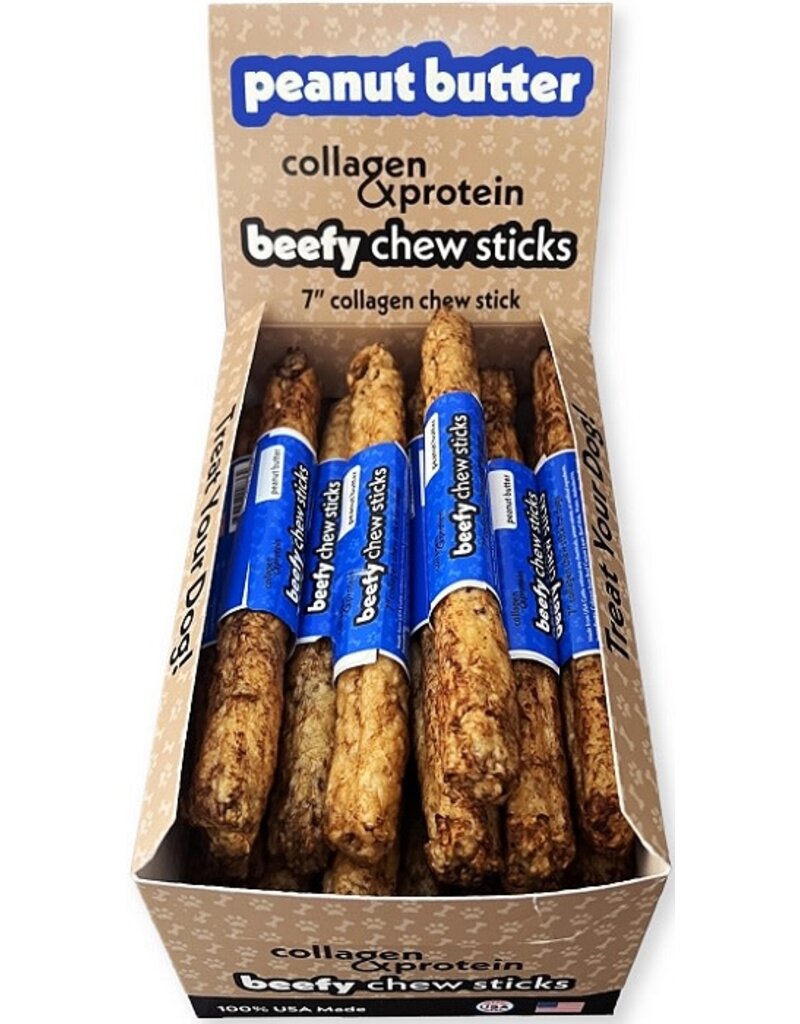 Frankly Frankly 7" Peanut Butter Flavored Collagen Chew Sticks For Dogs