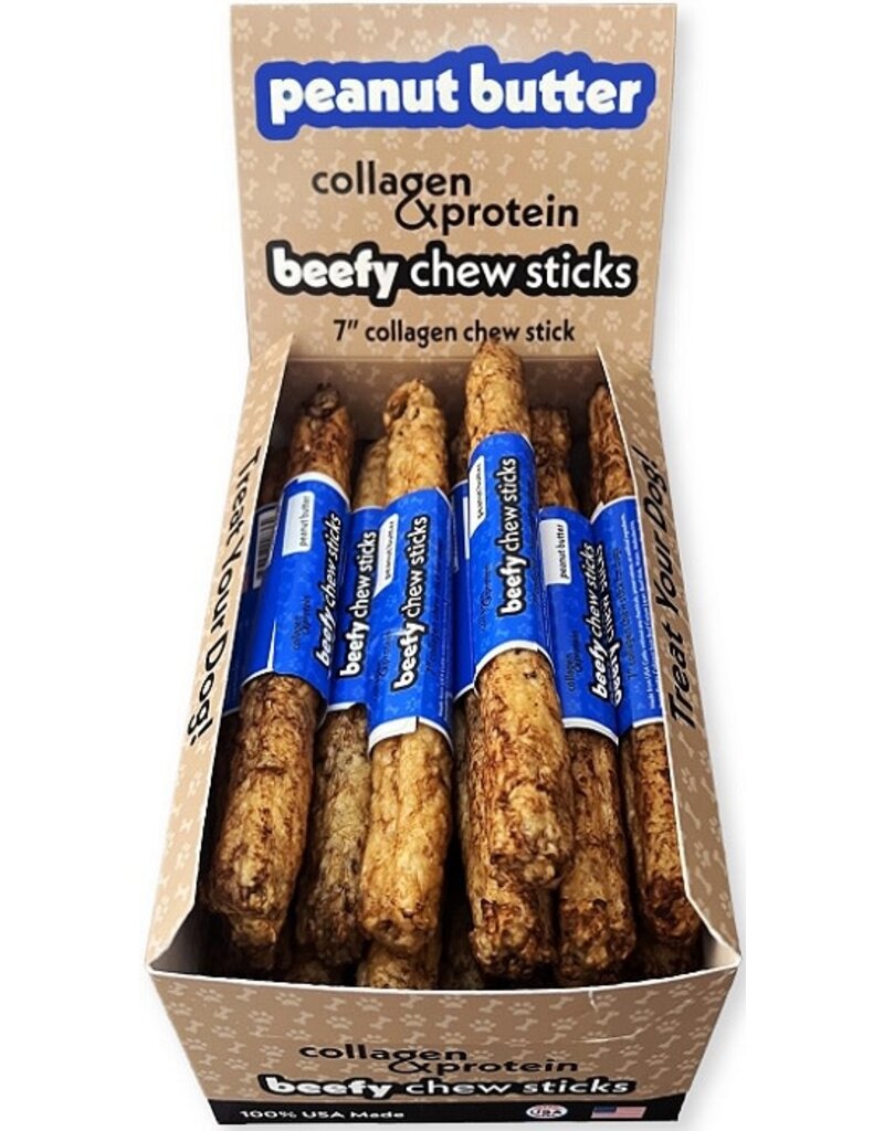 Frankly Frankly 7inch Peanut Butter Collagen Chew Sticks For Dogs