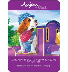 Rawz Rawz Aujou Chicken Breast & Pumpkin Recipe Wet Dog Food 2.46 oz