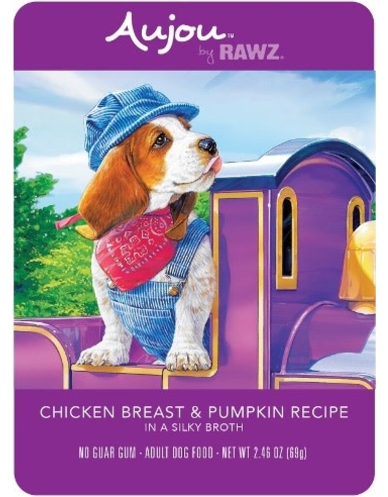 Rawz Rawz Aujou Chicken Breast & Pumpkin Recipe Wet Dog Food 2.46 oz