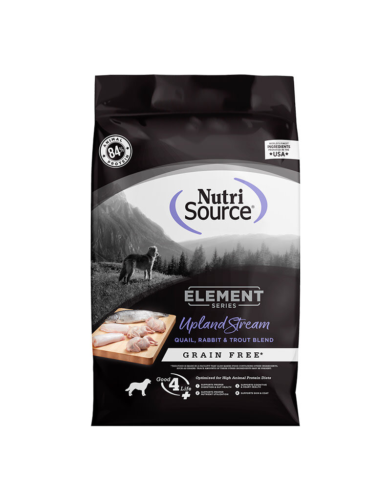 Nutrisource NutriSource Element Series Grain Free Upland Stream (Quail, Rabbit & Trout) Dog Food 4LB