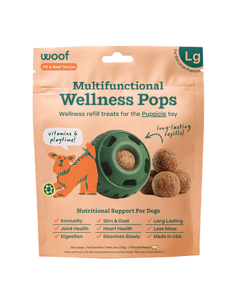 WOOF Large Everyday Wellness Multi Functional Pops For Dogs 8oz