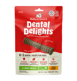 STELLA & CHEWY'S DOG DENTAL DELIGHTS LARGE 4 PACK