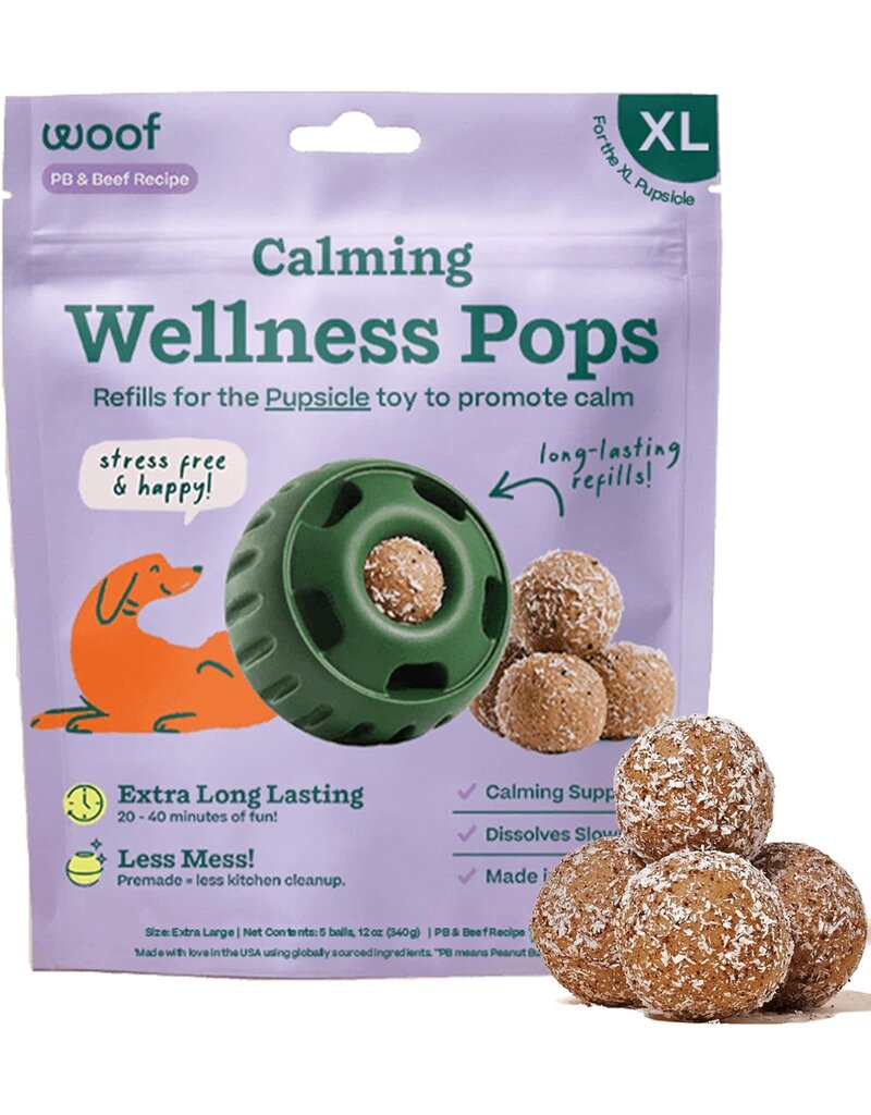 WOOF Extra Large Calming Wellness Pops For Dogs 12oz