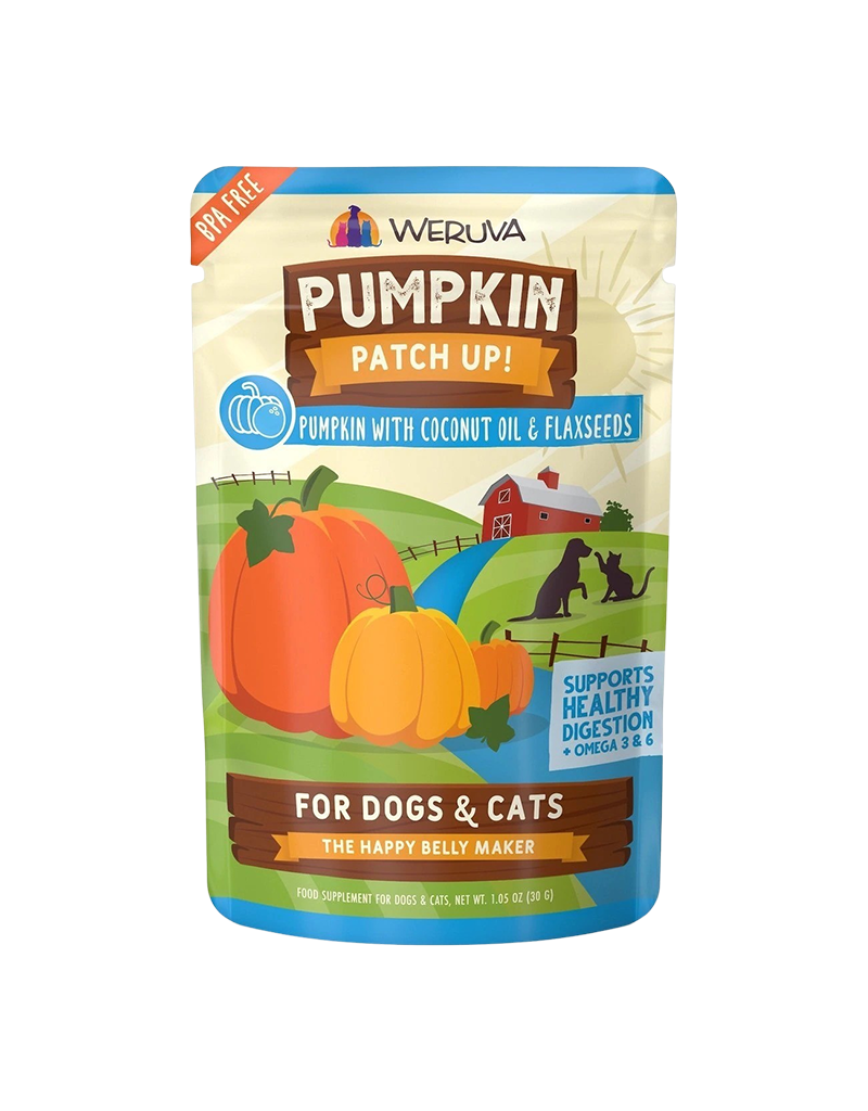 Weruva Pumpkin Patch Up! Pumpkin Puree & Coconut Oil Supplement For Dogs & Cats 1.05oz