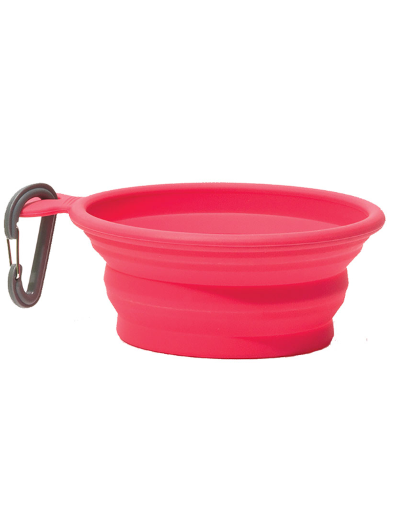 Messy Mutts MESSY MUTTS DOG COLLAPSIBLE BOWL RED 1.5 CUP