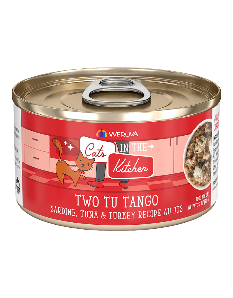 Weruva Weruva Grain Free Cats in the Kitchen Two Tu Tango (Sardine, Tuna & Turkey) Canned Cat Food 3.2oz