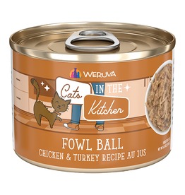 Weruva Weruva Cats in The Kitchen Fowl Ball Chicken & Turkey Canned Cat Food 6oz