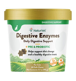 Naturvet Cat Digestive Enzymes Chew 60ct