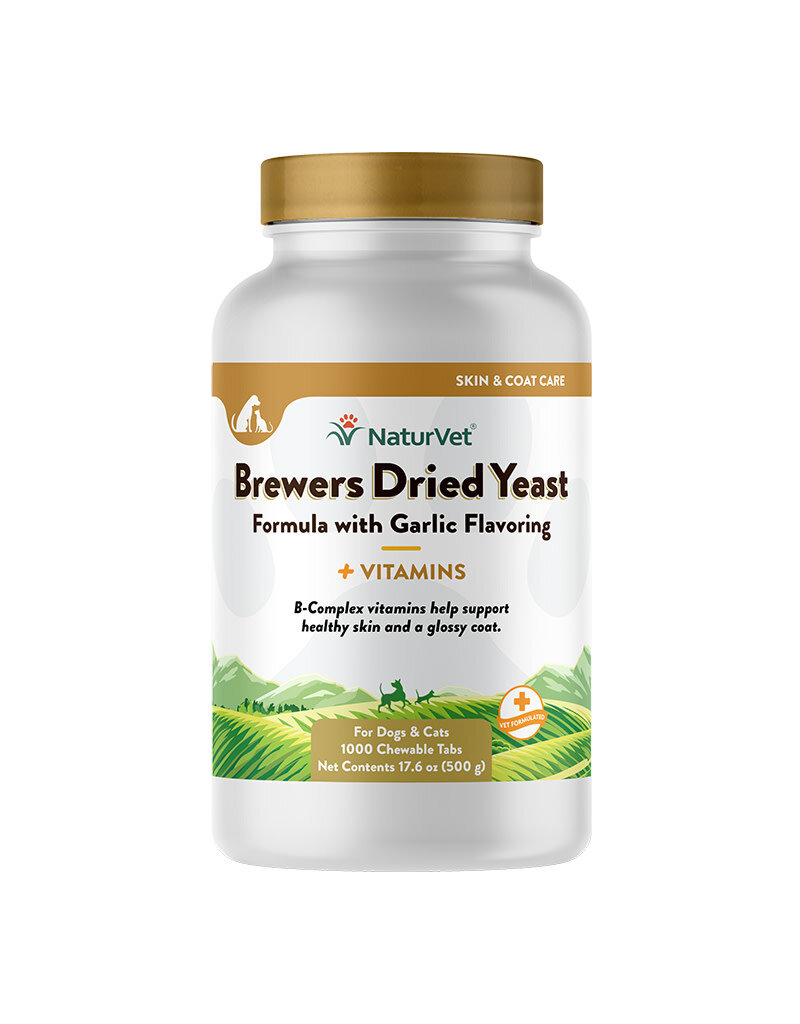 Naturvet Dog Brewer Yeast Garlic 1000 Count