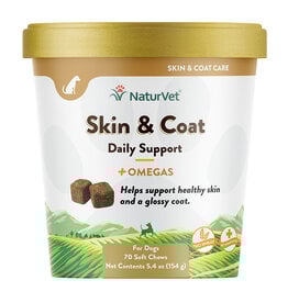 Naturvet Dog Skin & Coat Breath Aid Chew 70 Count