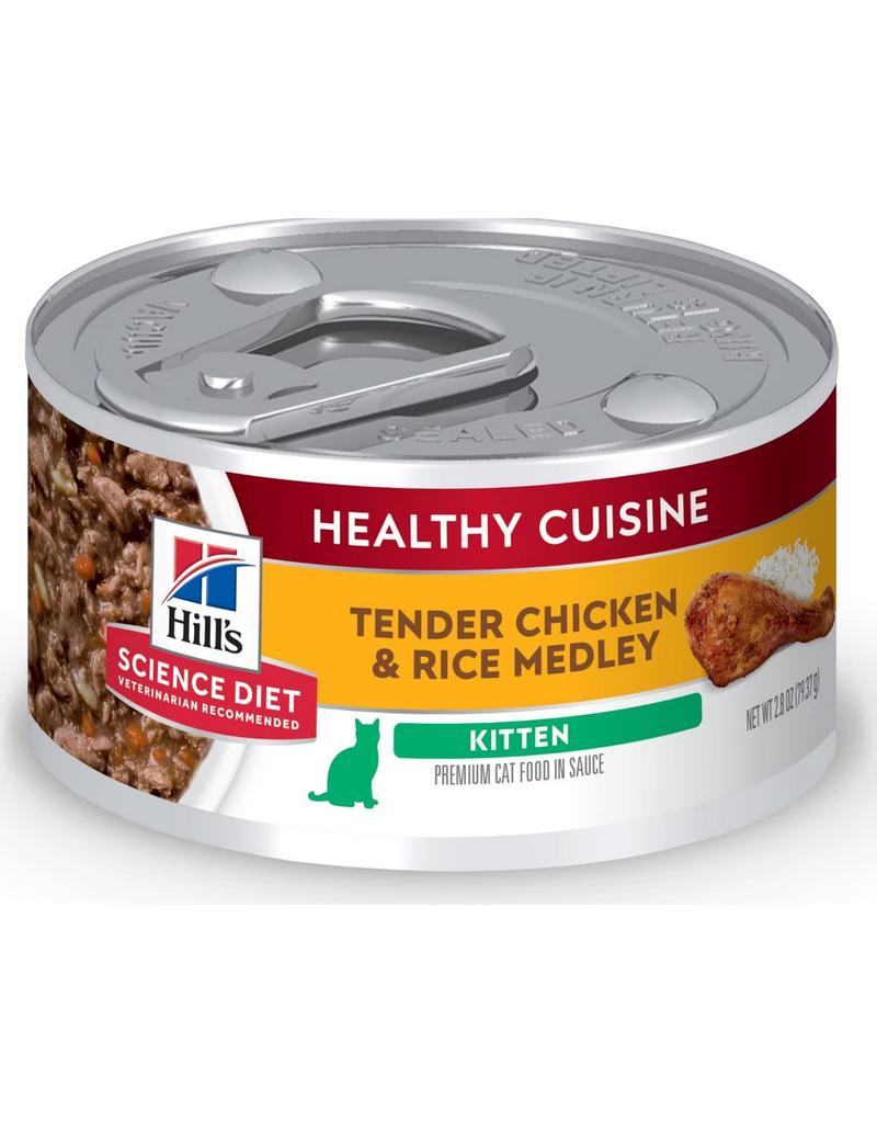 Hill's Science Diet Kitten Healthy Cuisine Roasted Chicken & Rice Medley (10447)