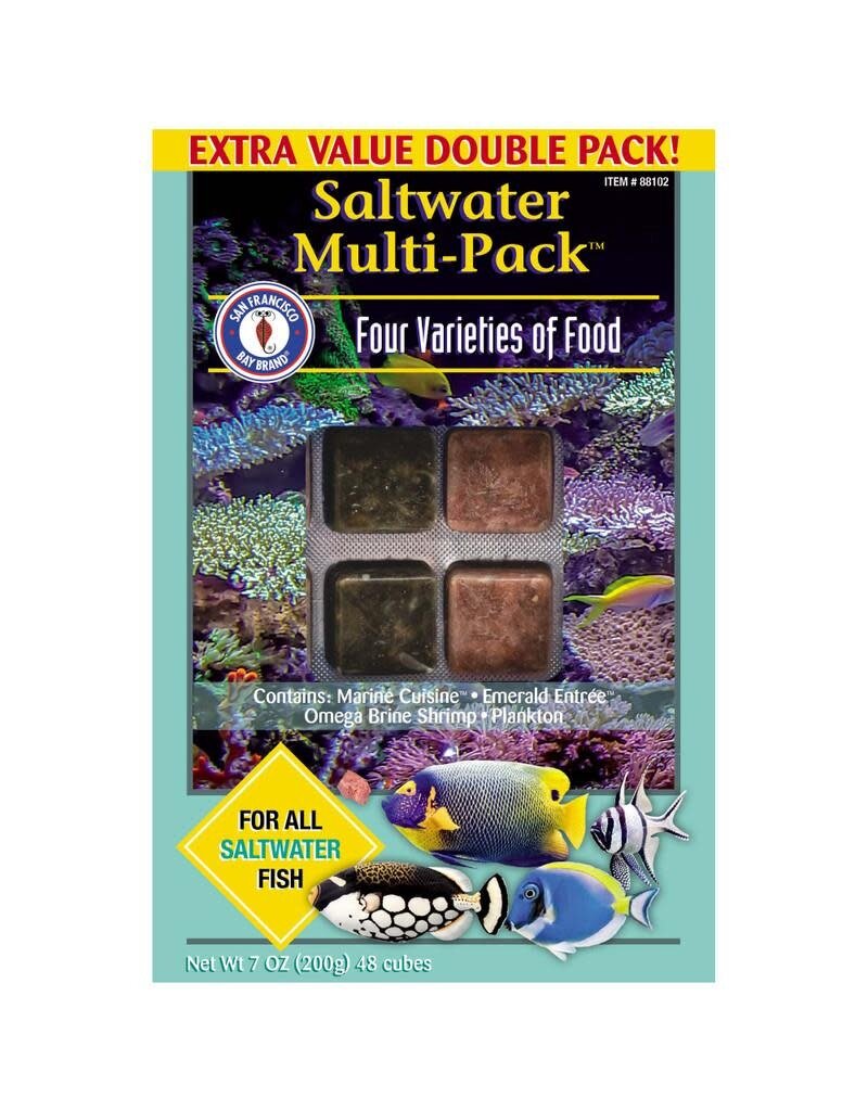San Francisco Bay Brand San Francisco Frozen Saltwater Multipack Fish Food 7oz