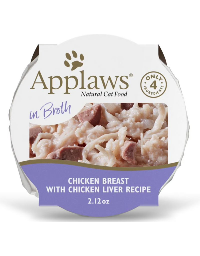 Applaws Applaws cat peel top dish broth chicken liver 2.12oz